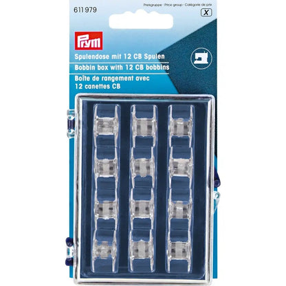 Prym Bobbin Case With 12 CB Plastic Bobbins