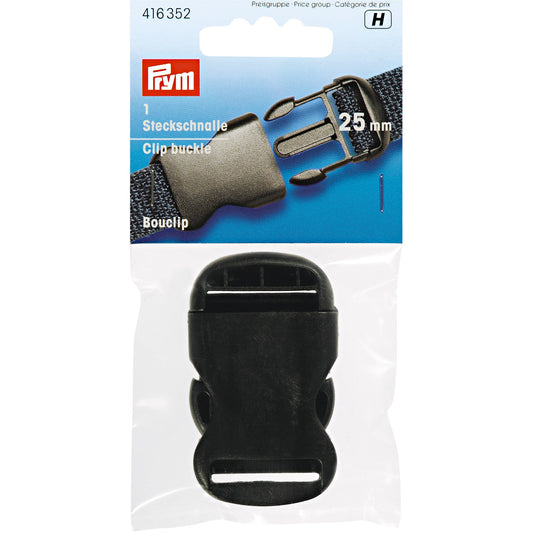 Prym Clip Buckle Strong 25mm, Black