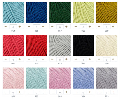 DMC Merino Essentiel 3 Yarn, 36 colours