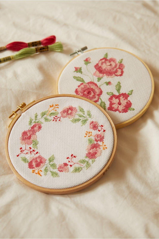 DMC mindful-making cross stitch Kit- The tranquil rose