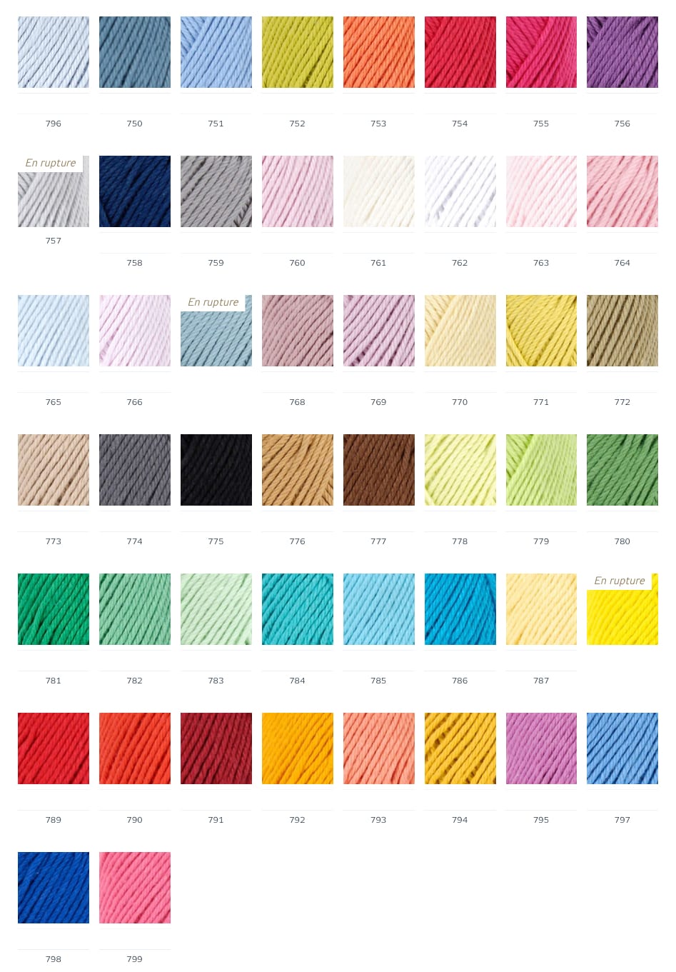 DMC Happy Cotton Yarn, 50 colours