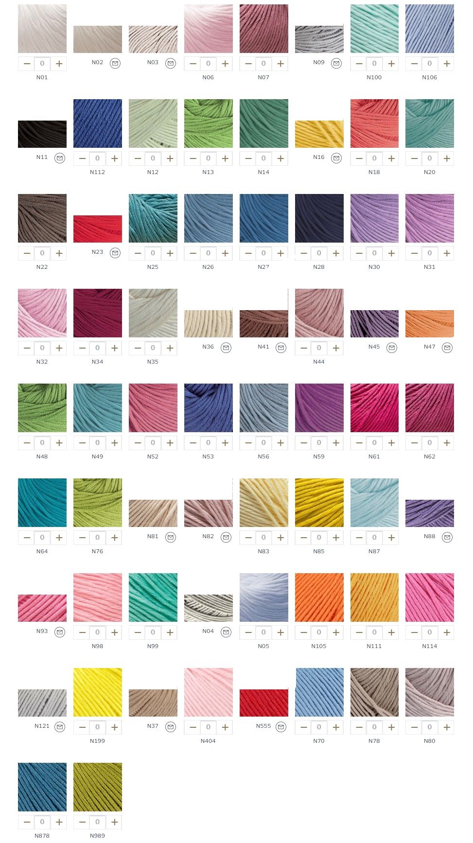 DMC Natura Just Cotton Yarn, 66 colours