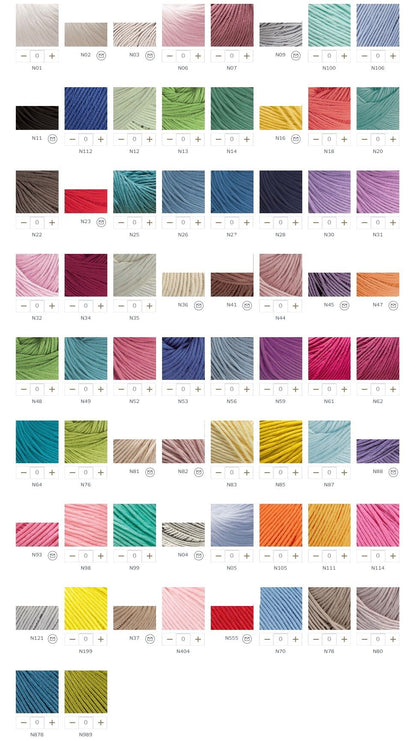 DMC Natura Just Cotton Yarn, 66 colours