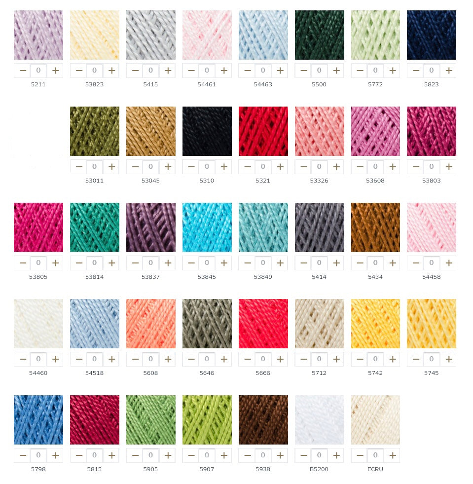 DMC Petra Size 3 Cotton Yarn, 38 colours