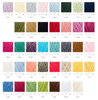 DMC Petra Size 3 Cotton Yarn, 38 colours