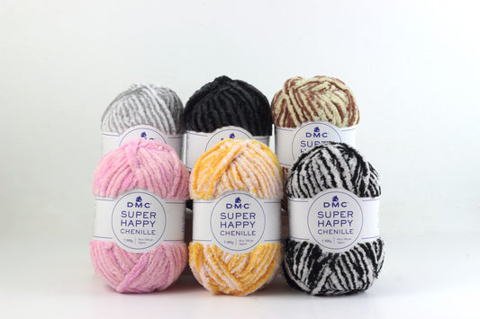 DMC Super Happy Chenille Yarn, 6 colours