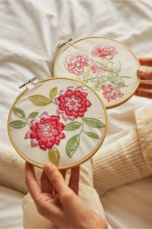 DMC embroidery kit - The poetic carnations