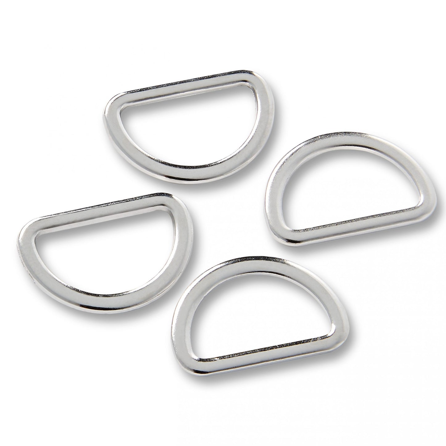 Prym D-rings, 25-40 mm, Silver-coloured & Rose Gold