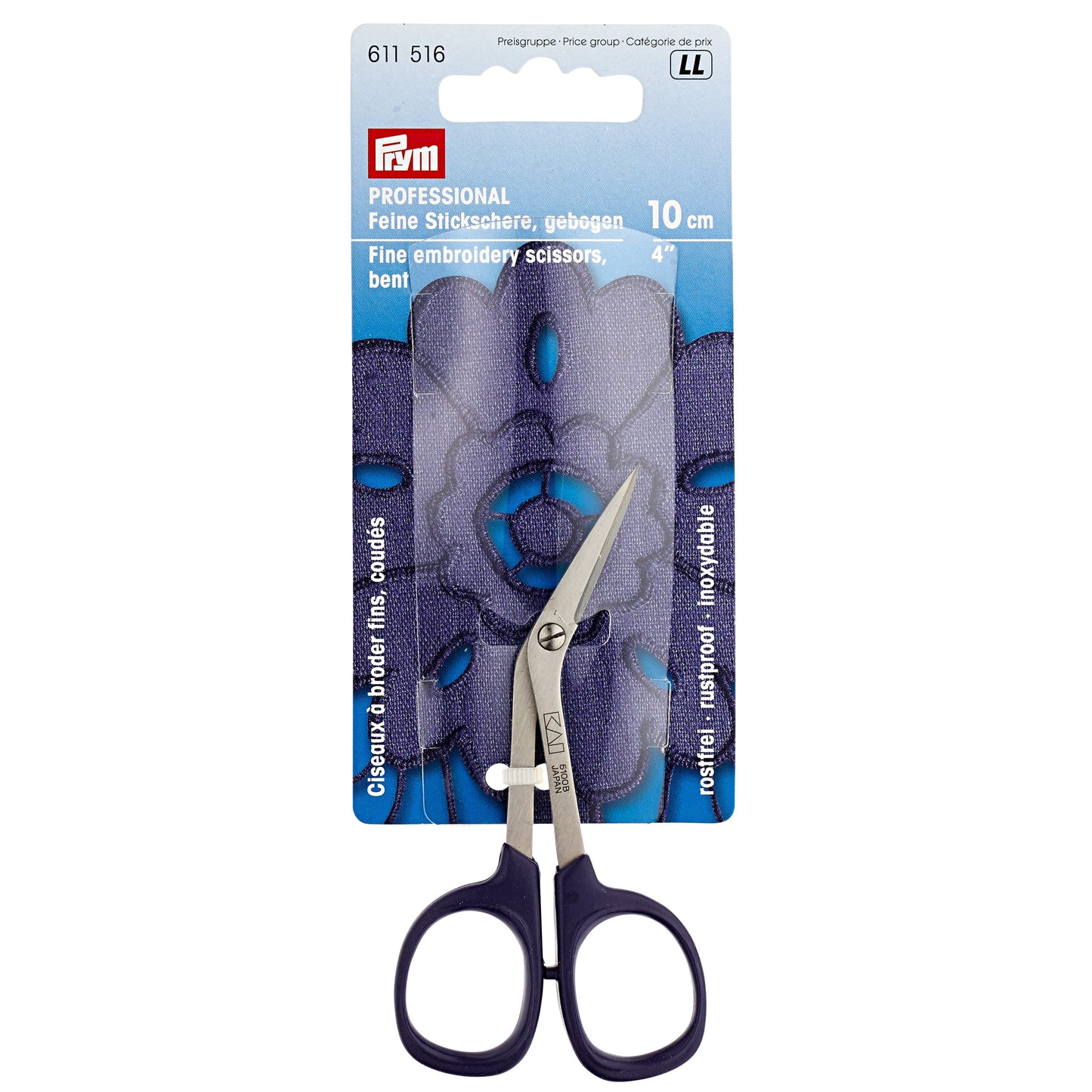 Embroidery scissors Professional, curved 10cm