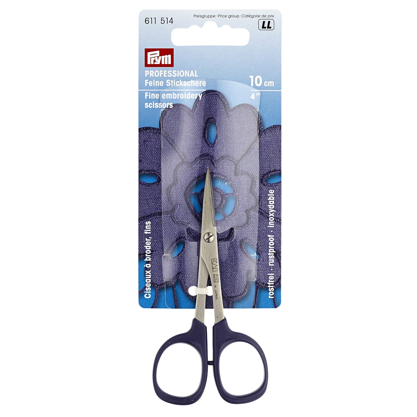 Embroidery scissors Professional, fine 10cm