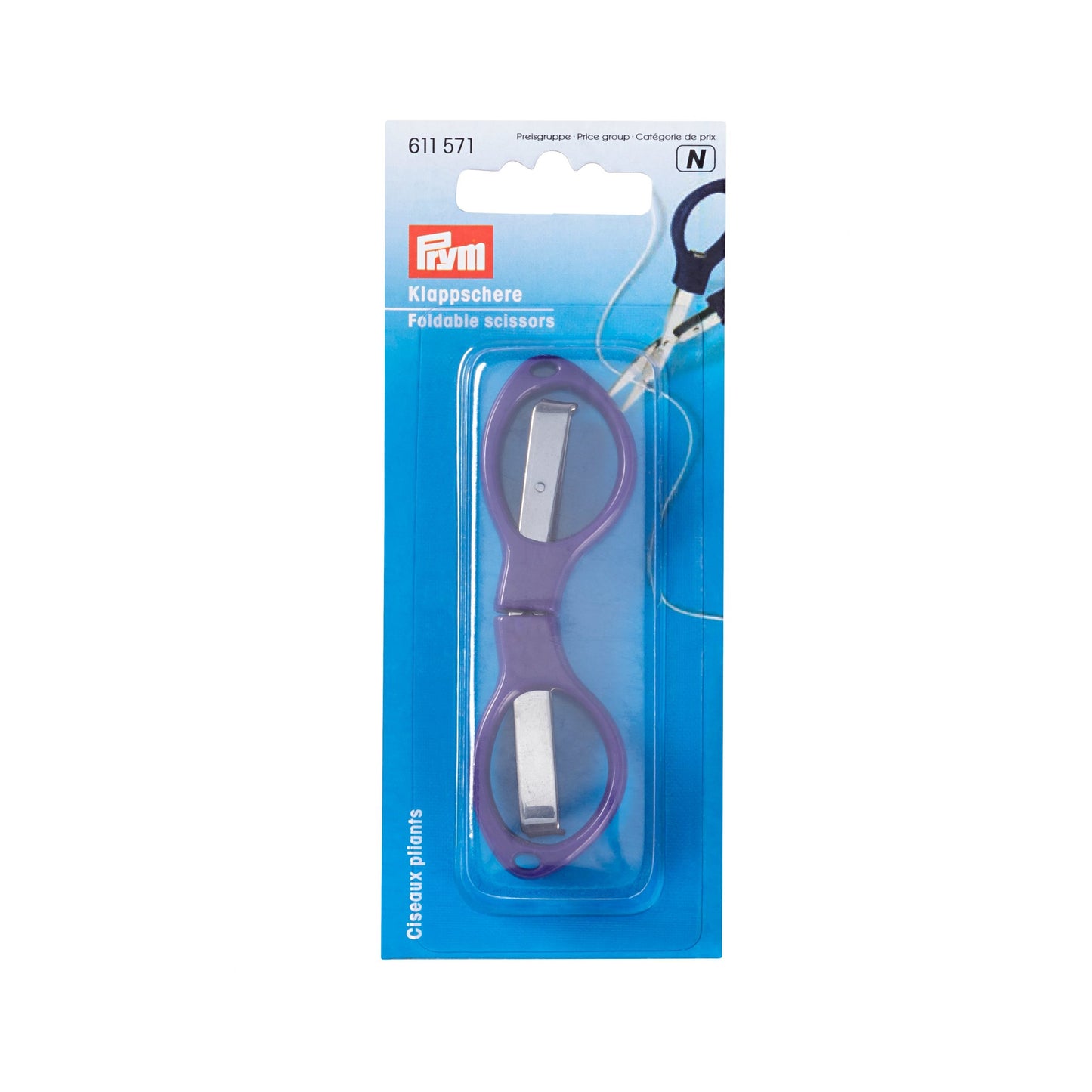 Prym Foldable Scissors Handle Dark Violet 10 cm