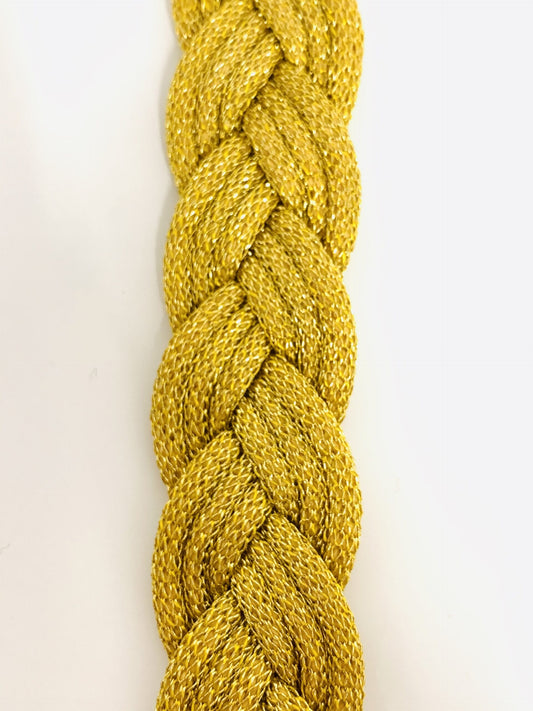 Gold Metallic Braid Trim, 10/15/20mm