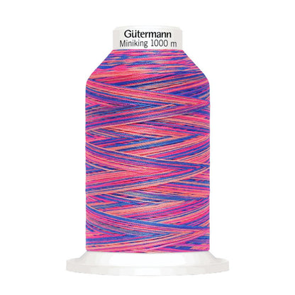 Multicolour Gutermann Miniking overlocking Thread 1000mtr