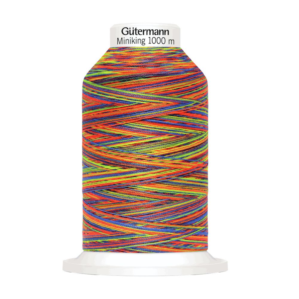 Multicolour Gutermann Miniking overlocking Thread 1000mtr