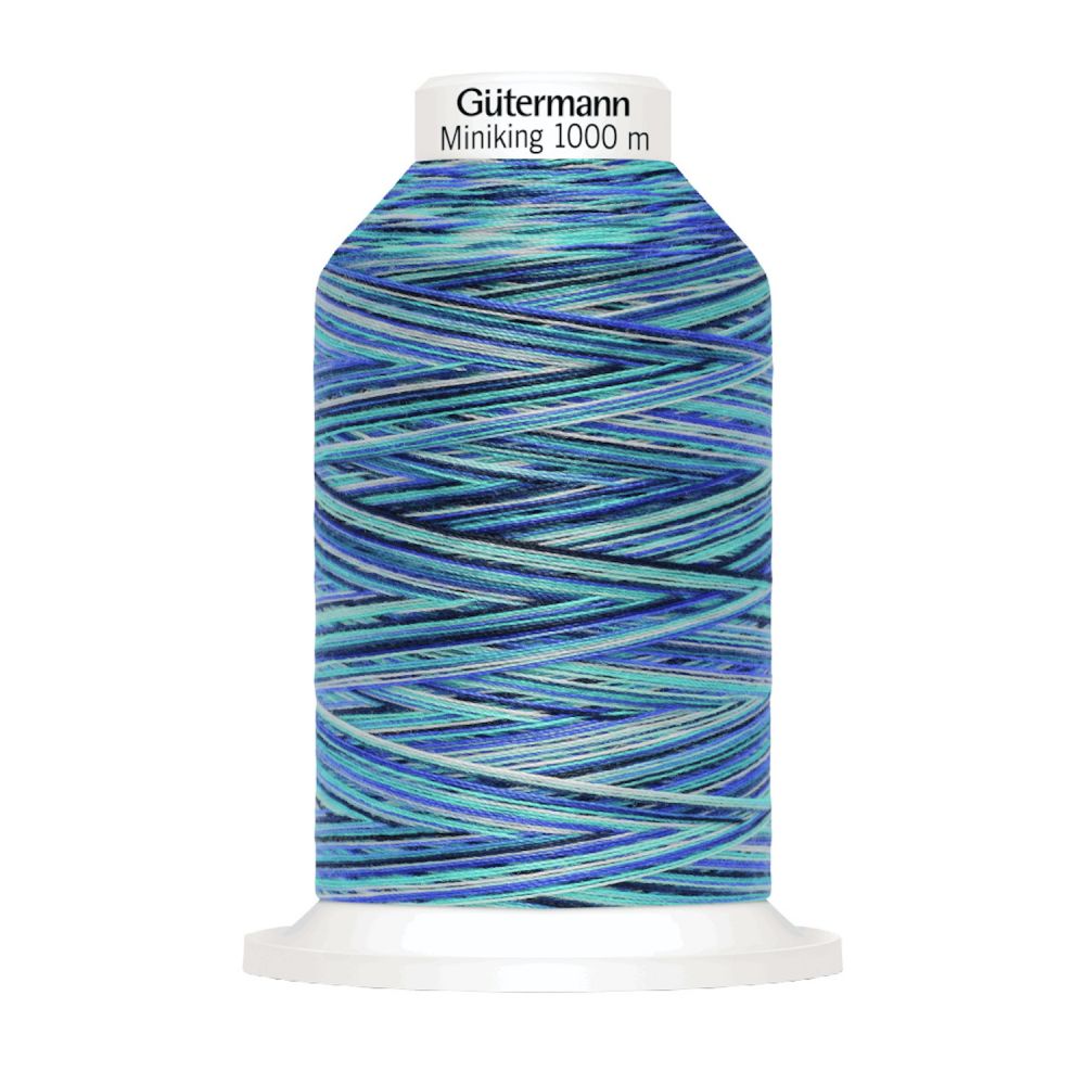 Multicolour Gutermann Miniking overlocking Thread 1000mtr