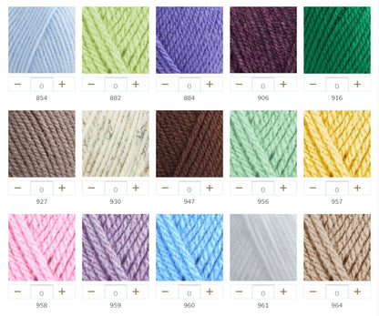 DMC Knitty 4 yarn, 65 colours