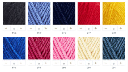 DMC Knitty 4 yarn, 65 colours