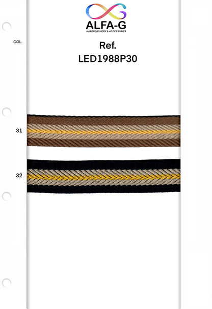 Arrow Striped Webbing 30mm