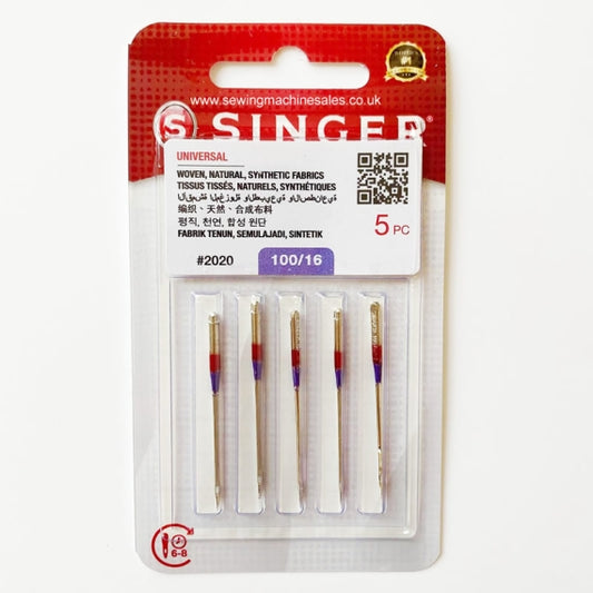 Singer Universal Needles Size 100/16, 5pc