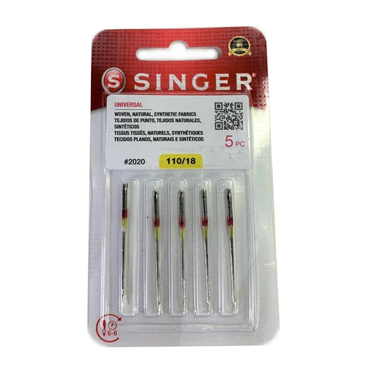 Singer Universal Needles, Size 110/18, 5 pc