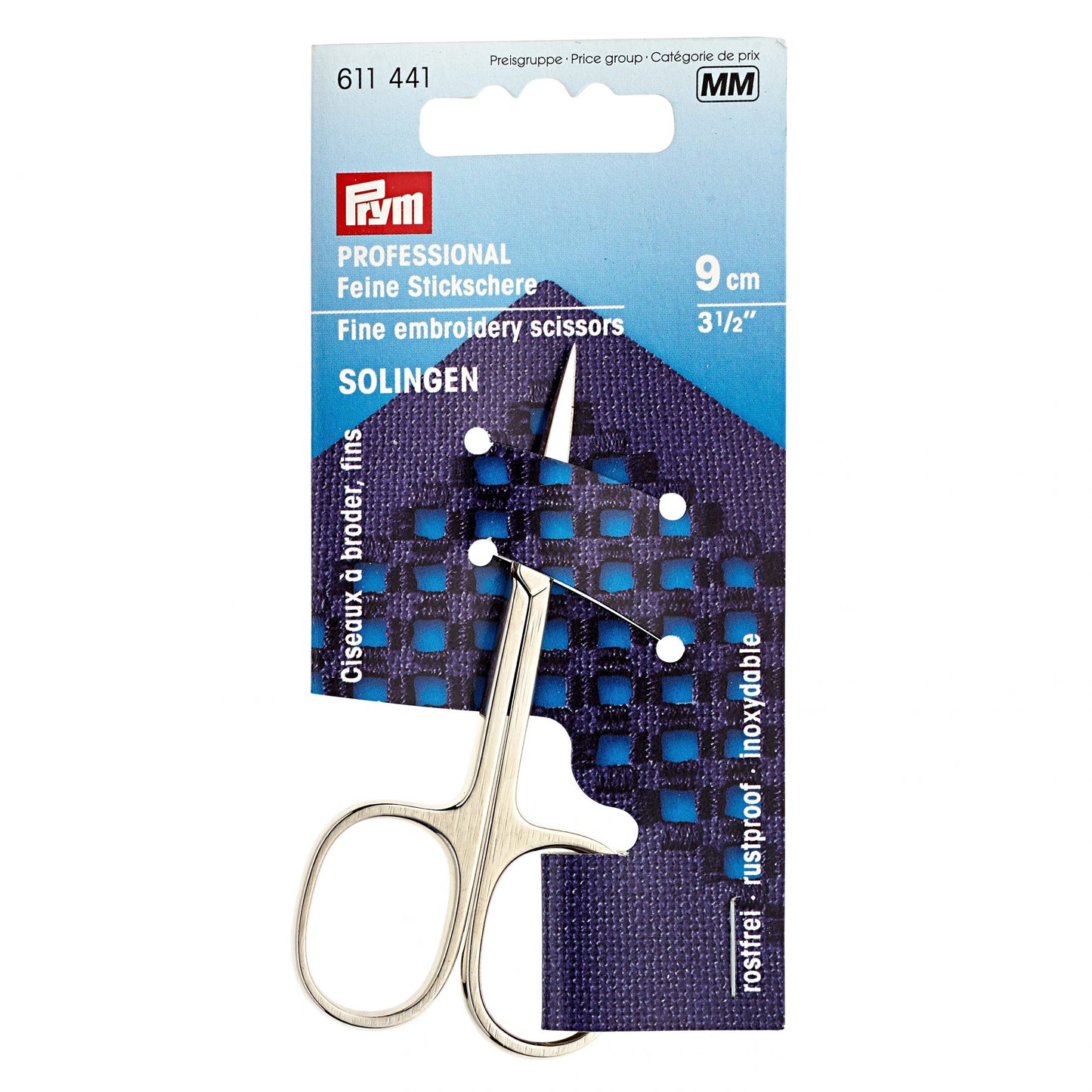 Prym Embroidery Scissors, Super Fine 9cm