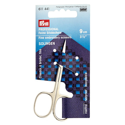 Prym Embroidery Scissors, Super Fine 9cm