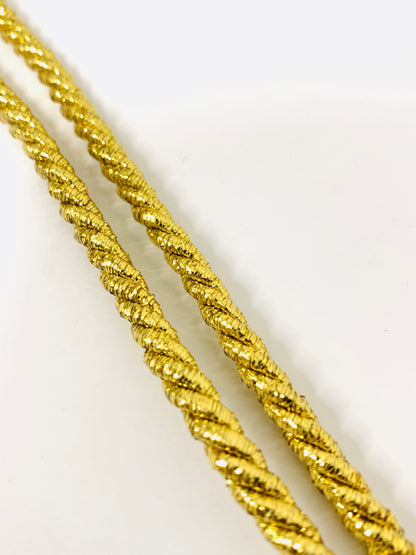 Metallic Twisted Rope Cord