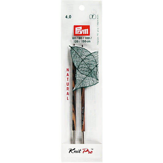 Prym Knitting Needle Points, Natural, Long, 11.6cm, For Length 60 - 150 cm, 14 Variants