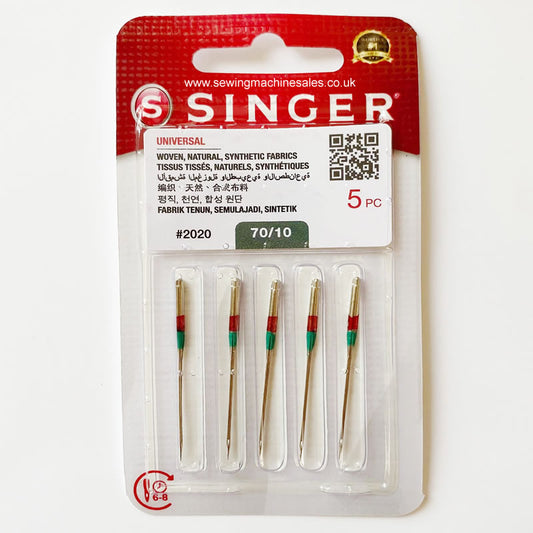 Singer Universal Needles Size 70/10, 5pc