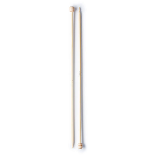 Single-pointed knitting needles bamboo, 16 variations