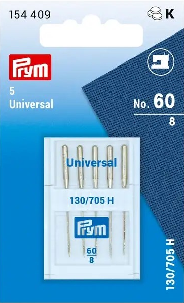 PRYM, Universal Sewing Machine Needles, no.60/100, 5 pcs